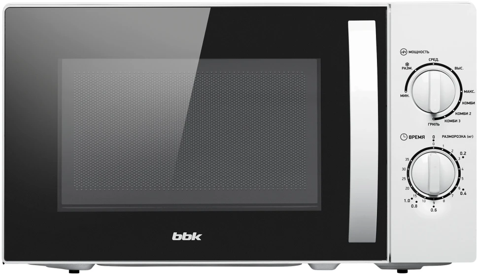Микроволновая Печь BBK 20MWG-738M/W C 20л. 700Вт белый/черный