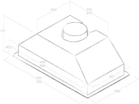 Вытяжка встраиваемая Elica Era S IX/A/72 нержавеющая сталь управление: поворотные переключатели (1 мотор)
