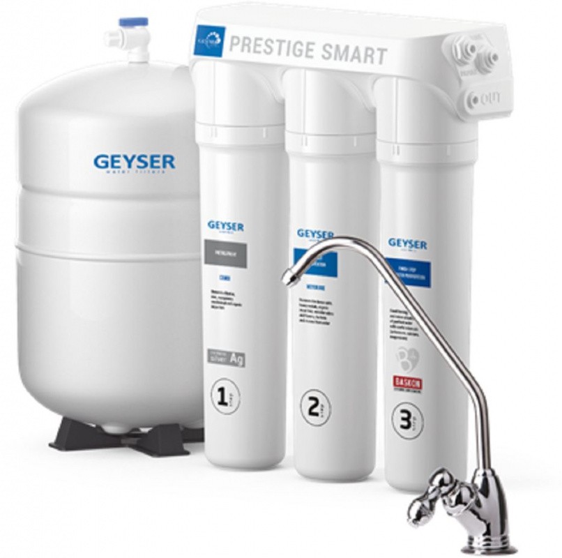 Водоочиститель Гейзер Престиж Смарт белый 12л.  