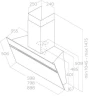 Вытяжка каминная Elica Stripe IX/A/90/LX нержавеющая сталь управление: сенсорное (1 мотор)  