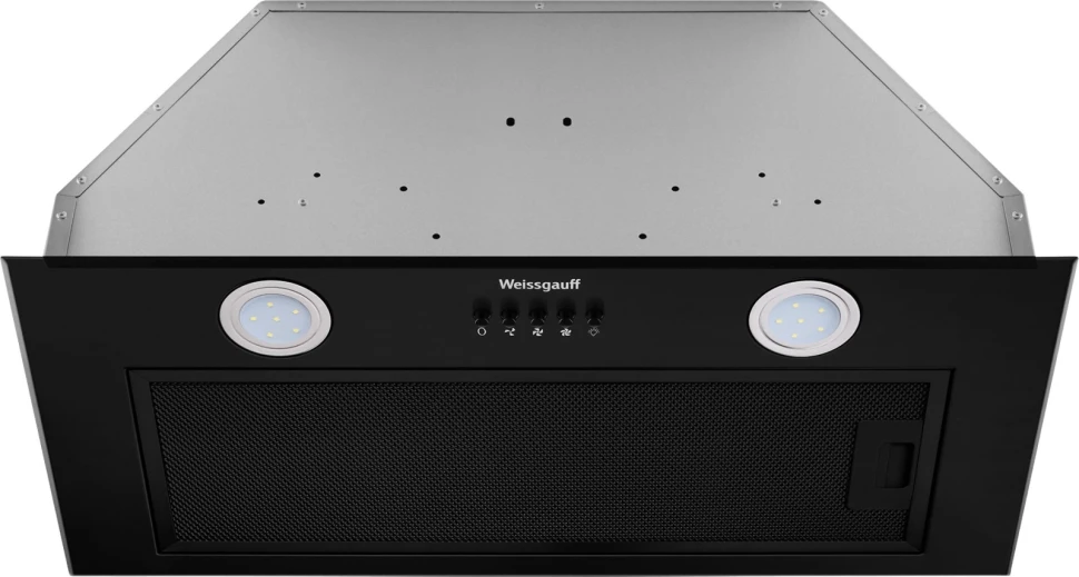 Вытяжка встраиваемая Weissgauff Dubhe 60 PB BL черный управление: кнопочное (1 мотор)  