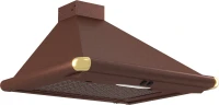 Вытяжка каминная Elikor Сатурн 60П-180-В1Л медный антик/золотистый управление: кнопочное (1 мотор)
