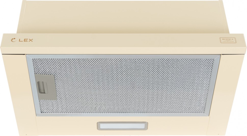 Вытяжка встраиваемая Lex Hubble 500 IV слоновая кость управление: кнопочное (1 мотор)