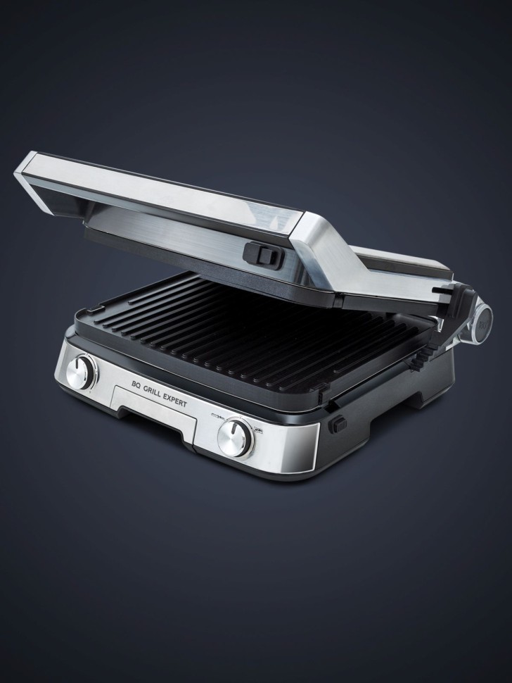 Электрогриль BQ GR1000 2200Вт серебристый/серый