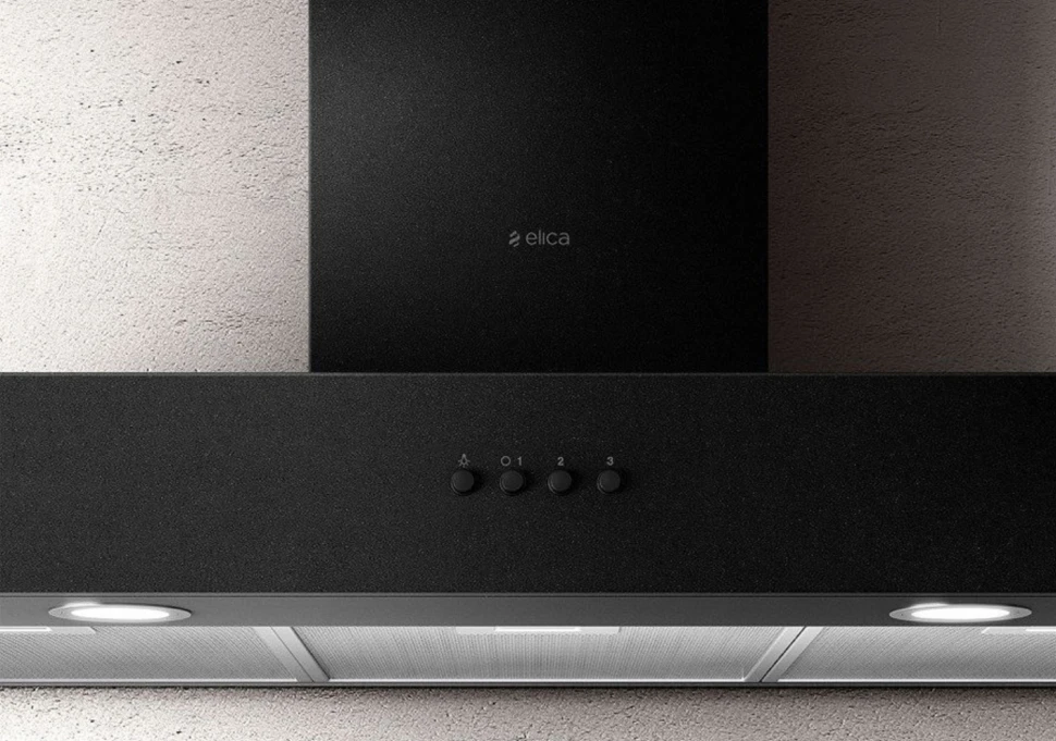 Вытяжка каминная Elica Spot Urban Cast Iron/A/90 черный управление: кнопочное (1 мотор)