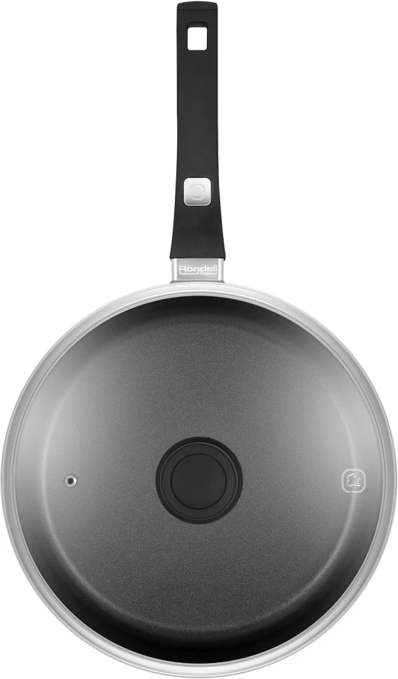 Сотейник Rondell Point RDA-1351 4.0л. d=28см (с крышкой) графитовый  