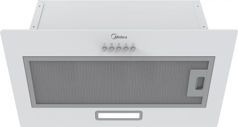 Вытяжка встраиваемая Midea MH60I301W белый управление: кнопочное (1 мотор)  