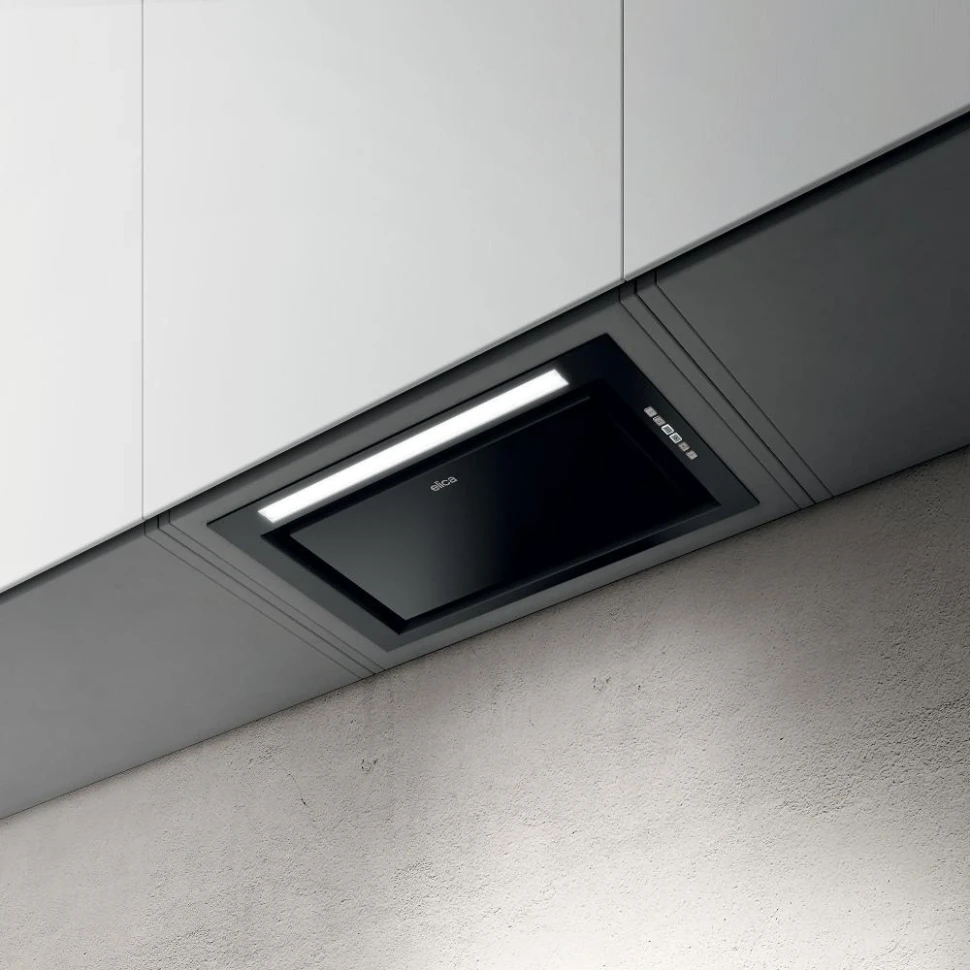 Вытяжка встраиваемая Elica Hidden ADV PLUS @ BLGL/A/52 черный управление: кнопочное (1 мотор)