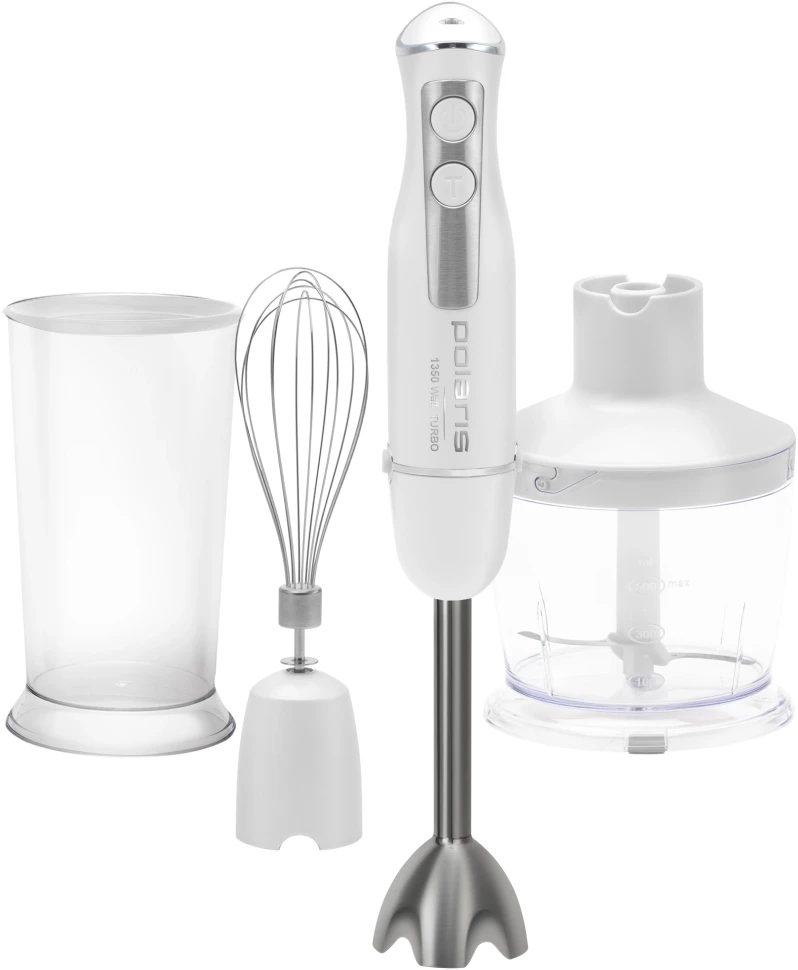 Блендер погружной Polaris PHB 1385 1350Вт белый/серебристый  