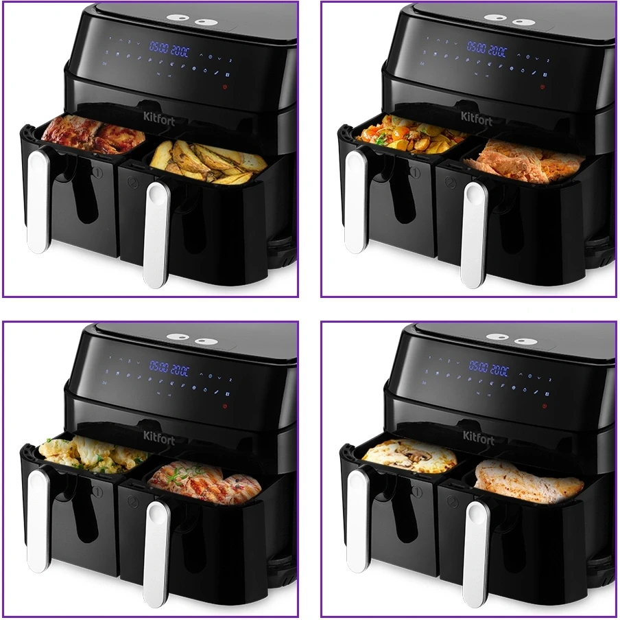 Аэрогриль Kitfort КТ-2250 1750Вт черный  