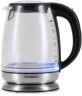 Чайник электрический Hyundai HYK-G8800 1.7л. 2200Вт черный/серебристый корпус: стекло  