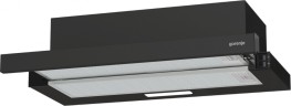 Вытяжка встраиваемая Gorenje TH606E4B черный управление: кнопочное (1 мотор)  