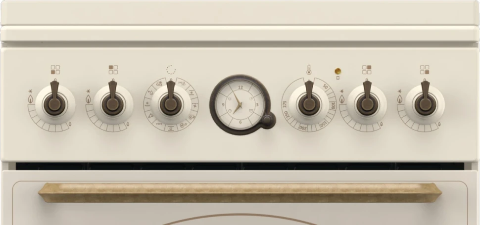 Плита Комбинированная Gorenje GKS5B70CLI бежевый (металлическая крышка) реш.чугун