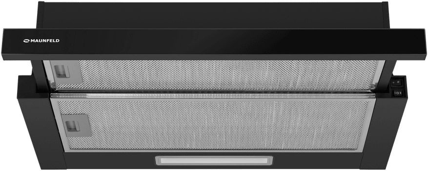 Вытяжка встраиваемая Maunfeld Clyde 60 черный управление: кулисные переключатели (1 мотор)  