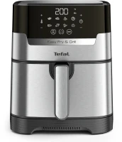 Аэрогриль Tefal Easy Fry & Grill Digital EY505D15 4.2л 1550Вт черный/серебристый (1510002069)  