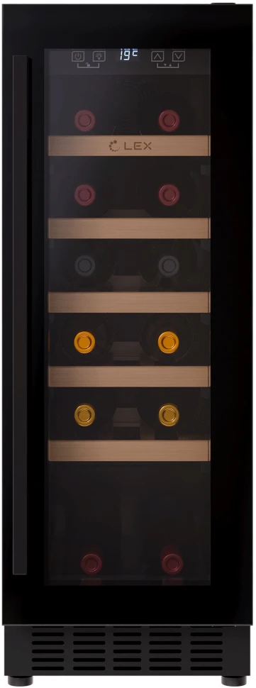 Винный шкаф Lex LWD3020BL 1-нокамерн. черный
