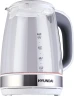 Чайник электрический Hyundai HYK-G8880 2л. 2200Вт серый/серебристый корпус: стекло  