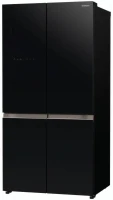 Холодильник Hitachi R-WB720PUC1 GCK 3-хкамерн. черный стекло инвертер