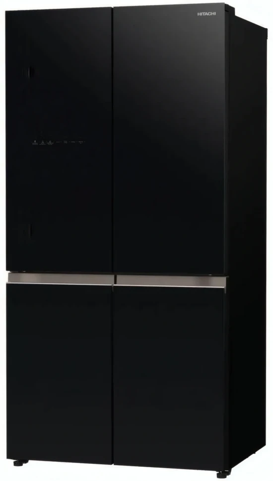 Холодильник Hitachi R-WB720PUC1 GCK 3-хкамерн. черный стекло инвертер