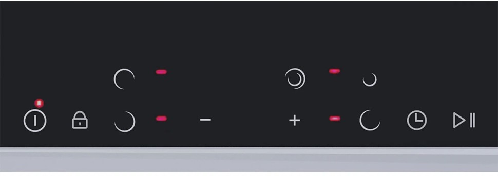 Варочная поверхность Krona Luna черный/нержавеющая сталь  