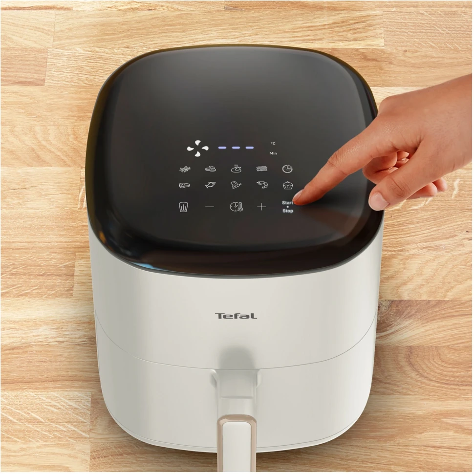 Аэрогриль Tefal Easy Fry Max EY245AE0 5л 1500Вт бежевый/черный (7211419753)