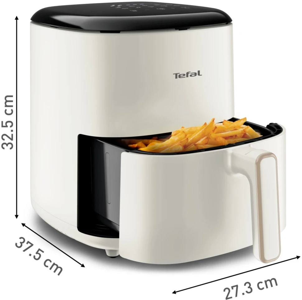 Аэрогриль Tefal Easy Fry Max EY245AE0 5л 1500Вт бежевый/черный (7211419753)