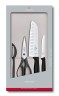 Набор ножей кухон. Victorinox Swiss Classic Kitchen Set, 4 pieces 6.7133.4G (6.7133.4G) компл.:4предм. черный подар.коробка