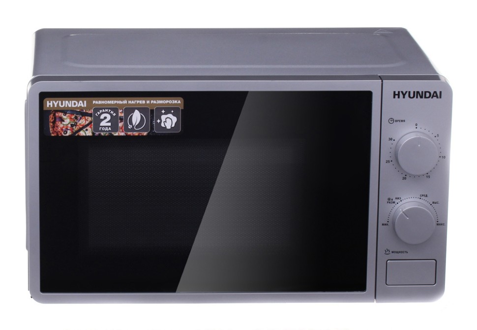 Микроволновая Печь Hyundai HYM-M2001 20л. 700Вт серебристый/черный  