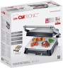 Электрогриль Clatronic KG 3571 2000Вт серебристый/черный
