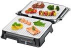 Электрогриль Clatronic KG 3571 2000Вт серебристый/черный