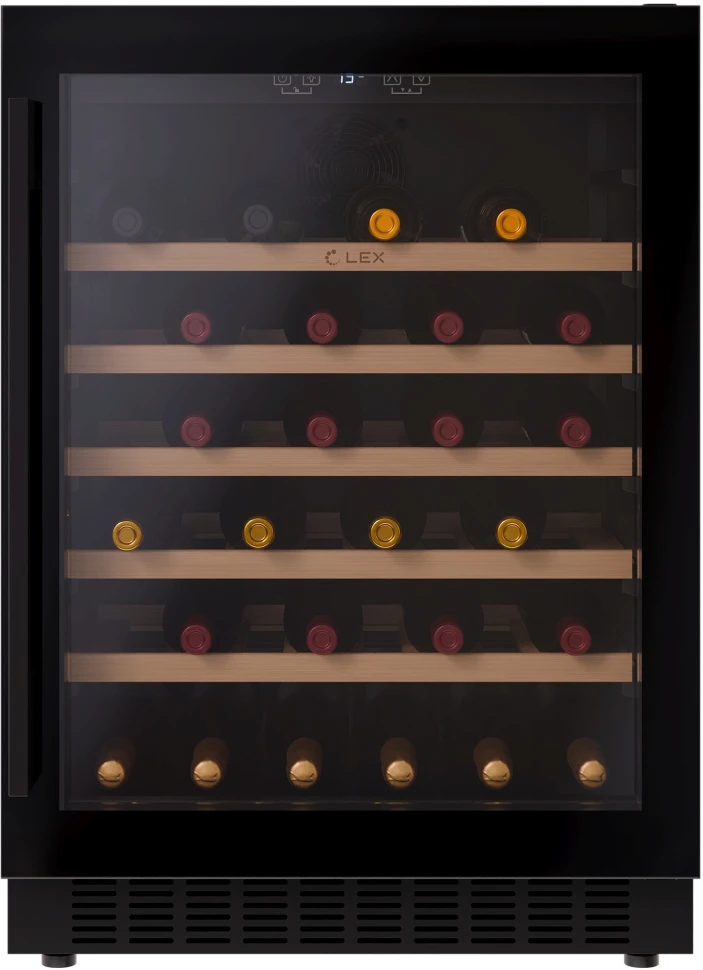 Винный шкаф Lex LWD6054BL 1-нокамерн. черный