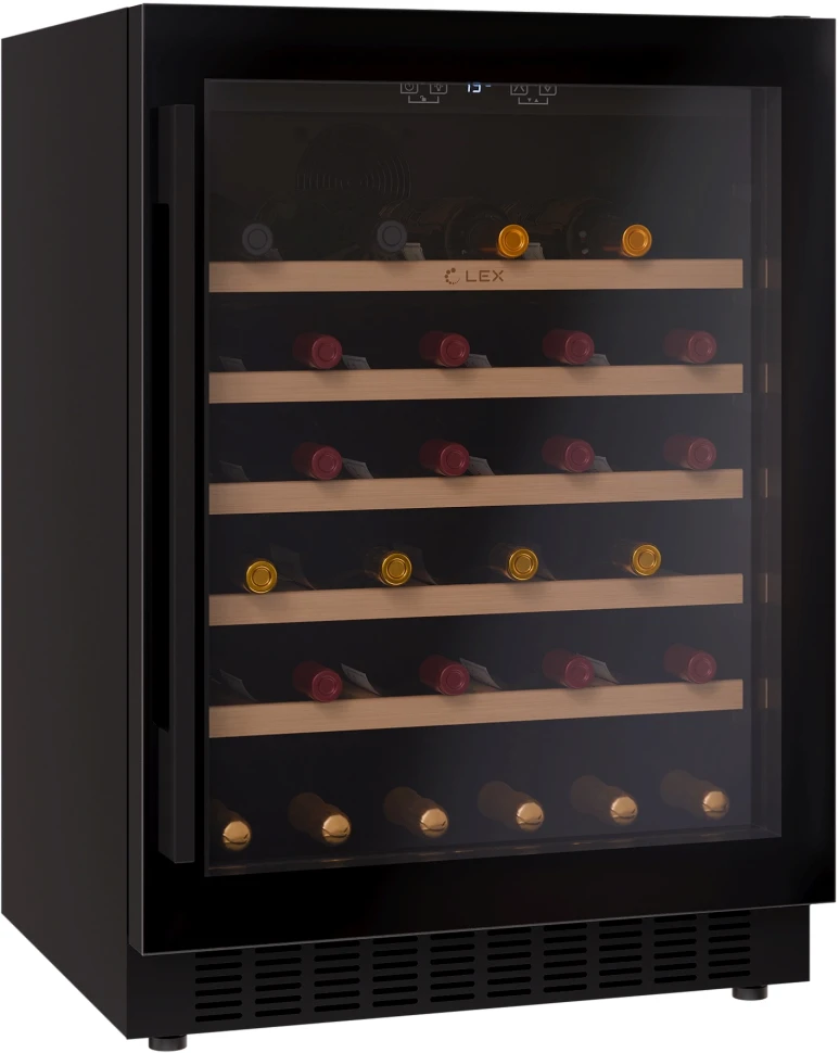 Винный шкаф Lex LWD6054BL 1-нокамерн. черный