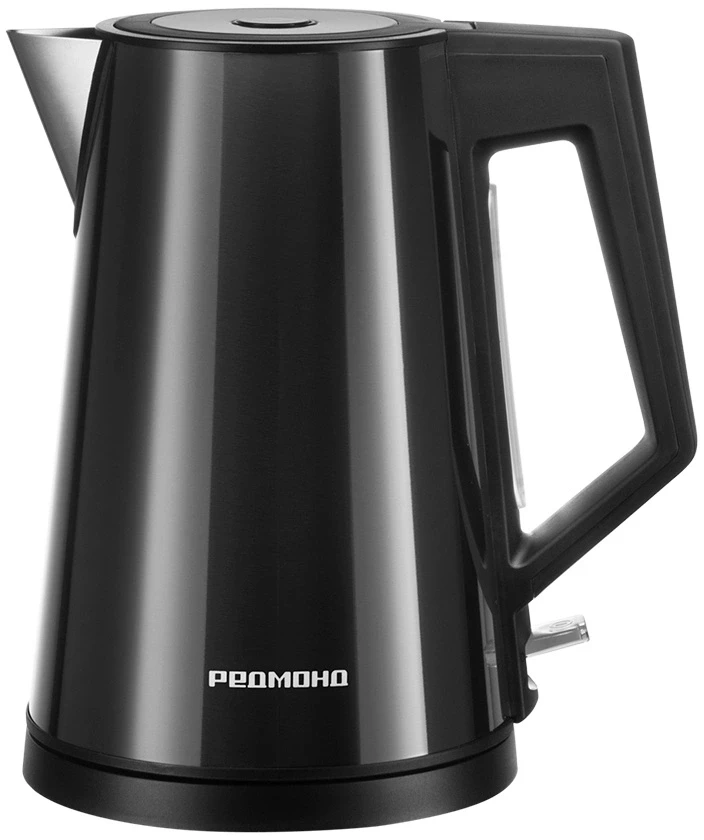 Чайник электрический Редмонд KM244 1.7л. 2200Вт черный корпус: нерж.сталь/пластик  