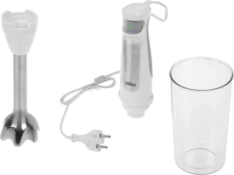 Блендер погружной Braun MultiQuick 7 MQ7000 WH 1000Вт белый/серебристый  