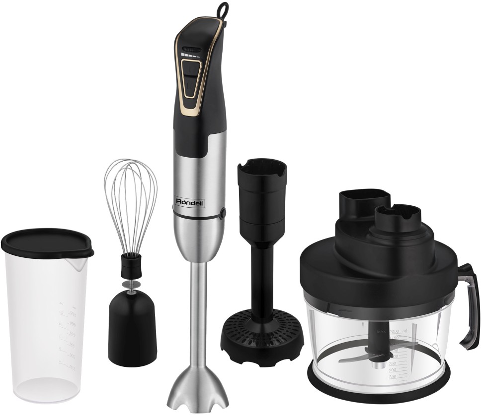 Блендер погружной Rondell RDE-1303 1800Вт черный/нержавеющая сталь  