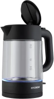Чайник электрический Hyundai HYK-G7707 1.7л. 2200Вт графит корпус: стекло