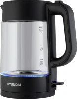 Чайник электрический Hyundai HYK-G7707 1.7л. 2200Вт графит корпус: стекло