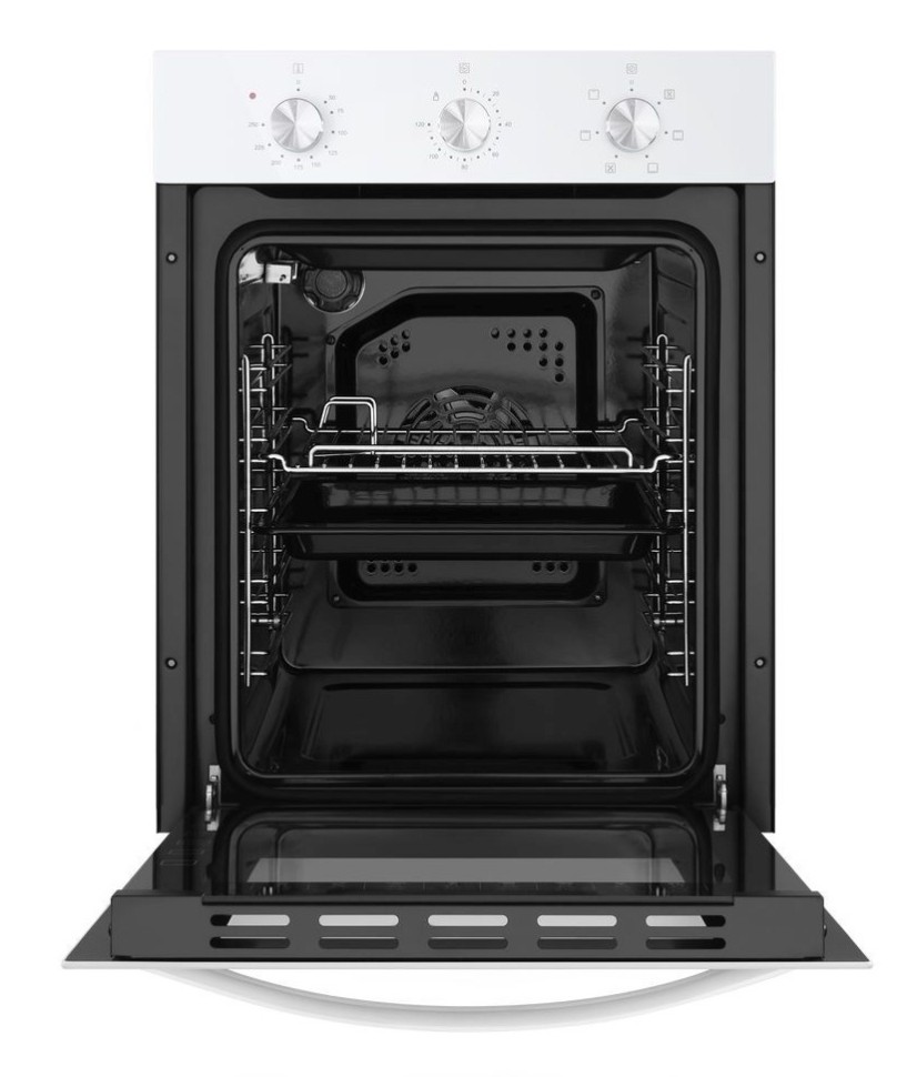 Духовой шкаф Электрический Maunfeld EOEC516W белый/серебристый  
