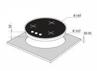 Газовая варочная поверхность Maunfeld EGHG.43.23CB\G черный