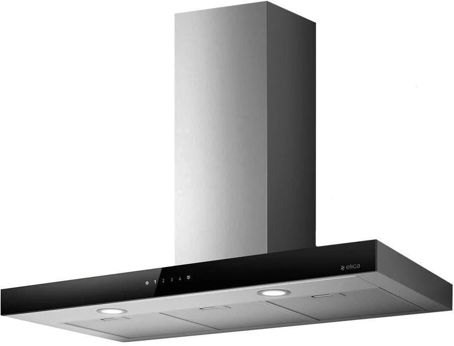 Вытяжка каминная Elica Joy BLIX/A/60 нержавеющая сталь/черное стекло управление: сенсорное (1 мотор)  