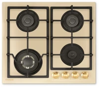 Газовая варочная поверхность Hyundai HHG 6436 BE бежевый