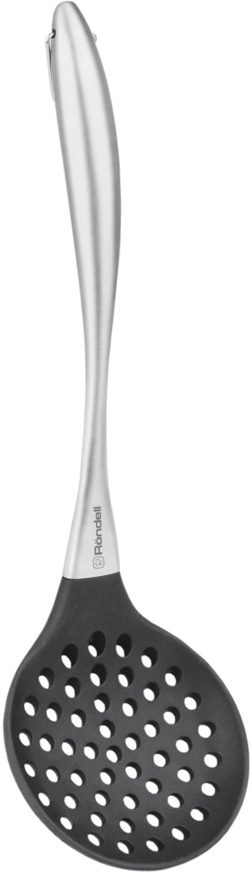 Шумовка для первых/вторых блюд Rondell Modern RD-1744 черный/стальной упак.:картонная подложка