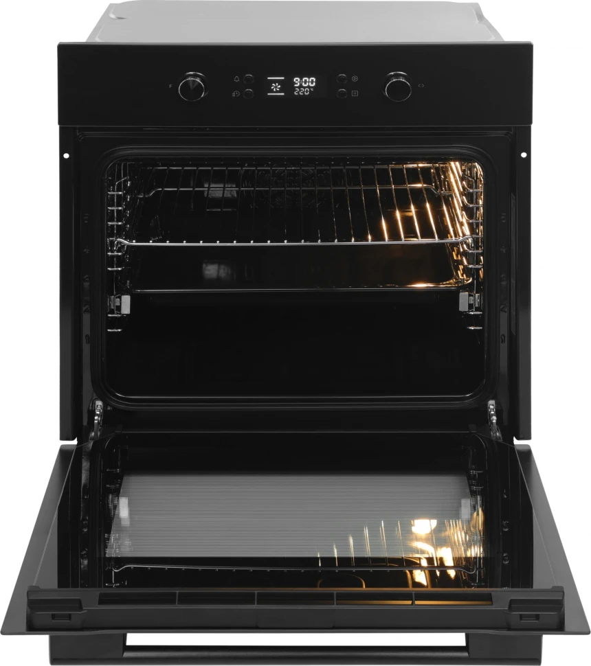 Духовой шкаф Электрический Hyundai HEO 6650 BG черный