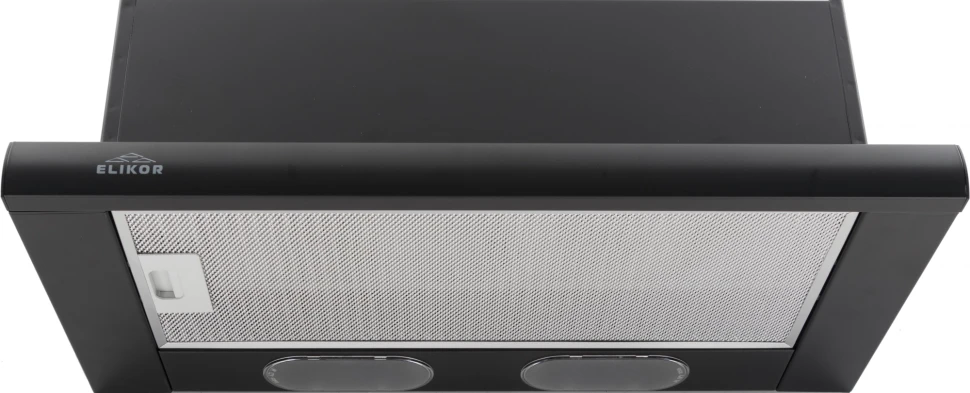 Вытяжка встраиваемая Elikor Интегра 60П-400-В2Л черный управление: кнопочное (1 мотор)  