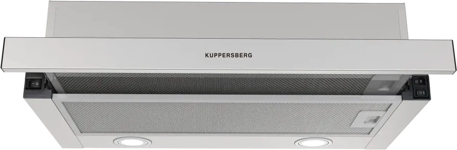 Вытяжка встраиваемая Kuppersberg Slimdual 60 X нержавеющая сталь управление: кнопочное (2 мотора)