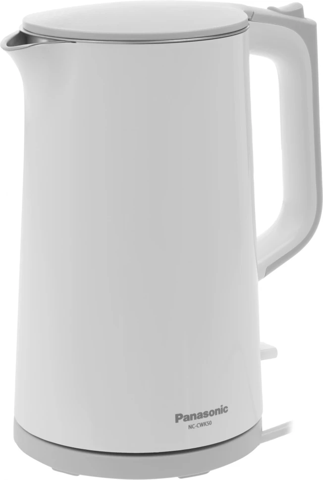 Чайник электрический Panasonic NC-CWK50 1.7л. 1500Вт белый корпус: нерж.сталь/пластик  