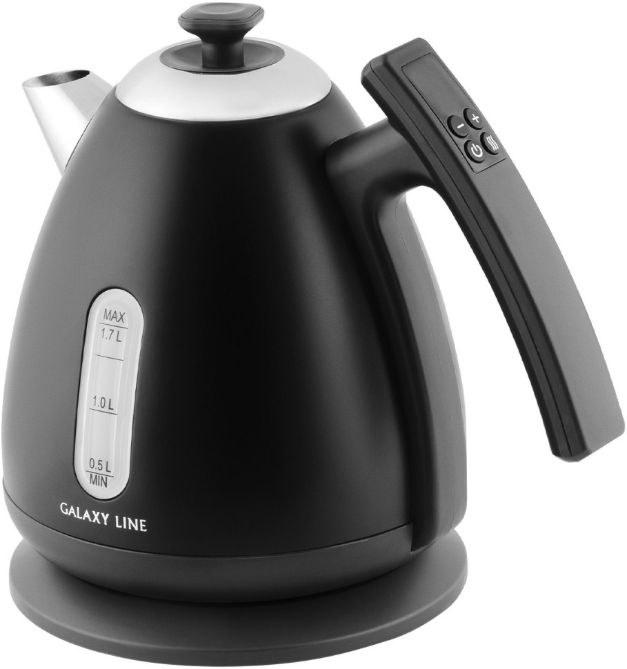 Чайник электрический Galaxy Line GL 0343 1.7л. 2200Вт черный корпус: металл/пластик (ГЛ0343ЛНЕФ)  