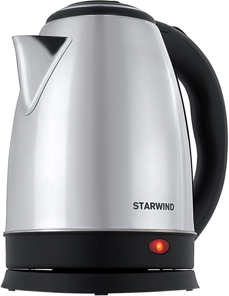Чайник электрический Starwind SKS1771 1.8л. 1700Вт серебристый/черный корпус: металл/пластик