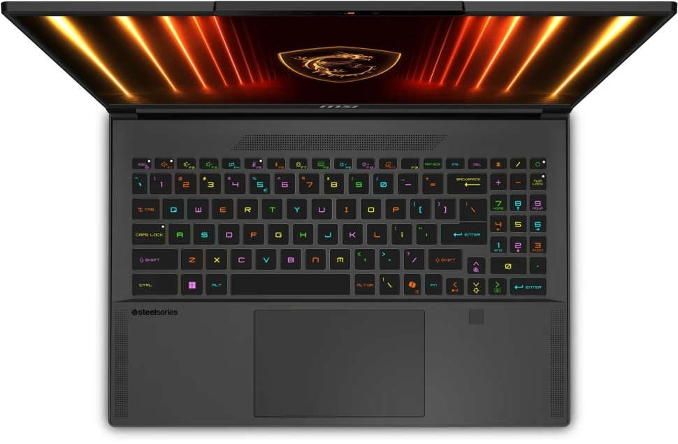 Ноутбук MSI Stealth 16 AI A2HWGG-085XRU Core Ultra 7 255H 32Gb SSD1Tb NVIDIA GeForce RTX 5070 8Gb 16" OLED QHD+ (2560x1600) FreeDOS black WiFi BT Cam (9S7-15F535-085)  