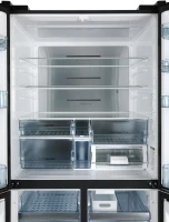 Холодильник Hitachi R-WB820VUC2 GBK 3-хкамерн. черный стекло инвертер